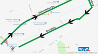 Der AWG-Recyclinghof am Bornberg ist für Autofahrer derzeit nur über die Straße Weinberg erreichbar.